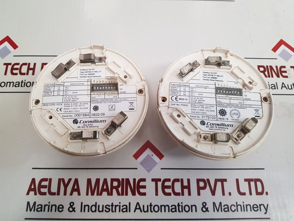 Consilium Ia130-2T Rdj-2T Smoke Heat Detector -25°C To +70°C