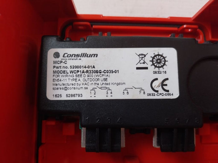 Consilium Mcp-c Fire Alarm Switch Wcp1A-r330Sg-c035-01 En54-11 5200014-01A