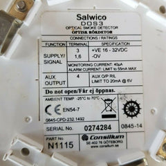 Consilium salwico DOS3 Photoelectric Smoke Detector N1115