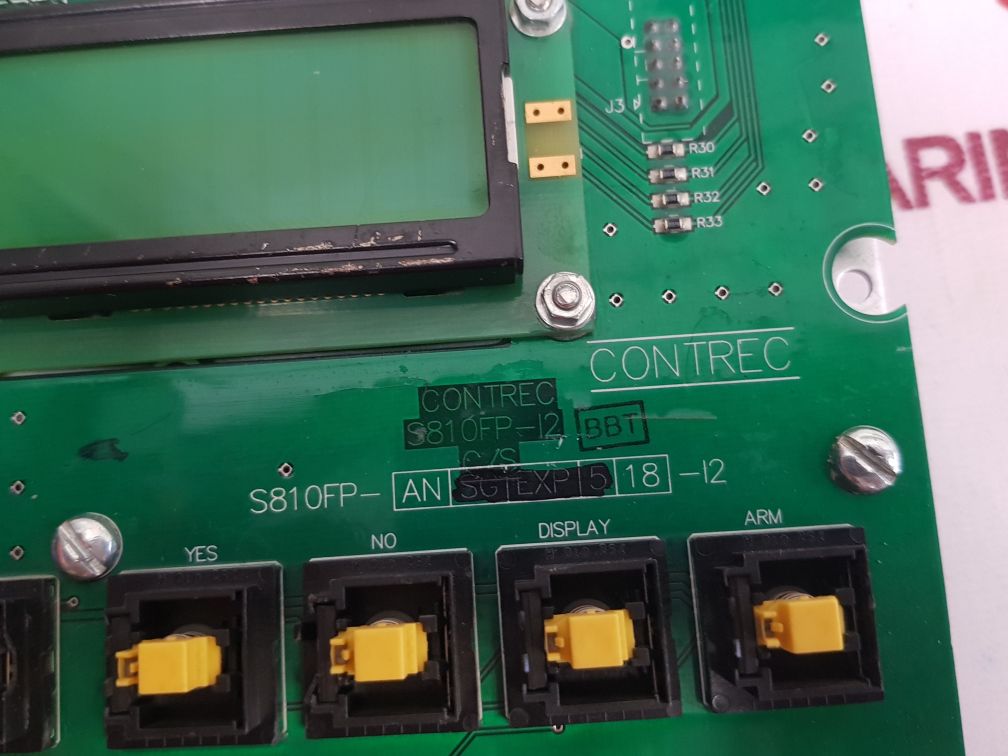 Contrec s810fp-an-18-i2 pcb card 1010h1-rs-0m1k3