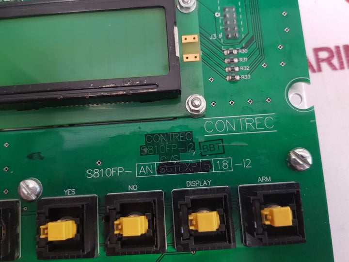 Contrec s810fp-an-18-i2 pcb card 1010h1-rs-0m1k3