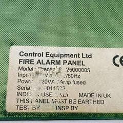 Control Equipment Precept 8 25000005 Fire Alarm Panel 230 V Ac, 50/60 Hz