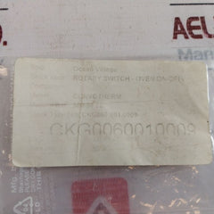 Convotherm T85 Ch Rotary Switch-oven On/Off