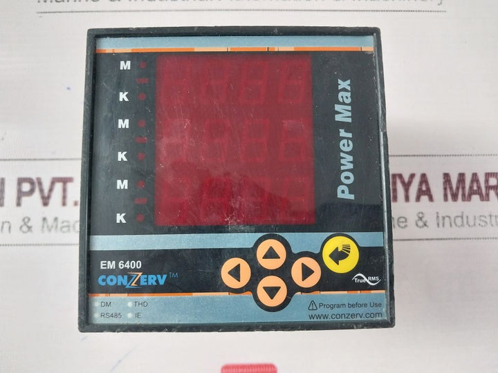 Conzerv Em 6400 Power Meter 80 To 270V Ac Dc