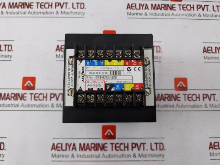 Conzerv Em 6438 Led Display Dual Source Energy Meter Ver:03.02.08