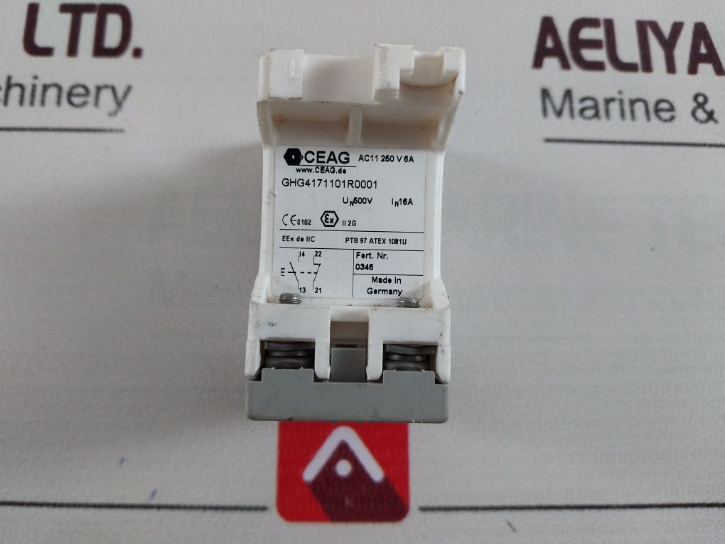 Cooper Crouse-hinds Ghg4171101R0001 Push Button Switch 240V 50/60Hz 16