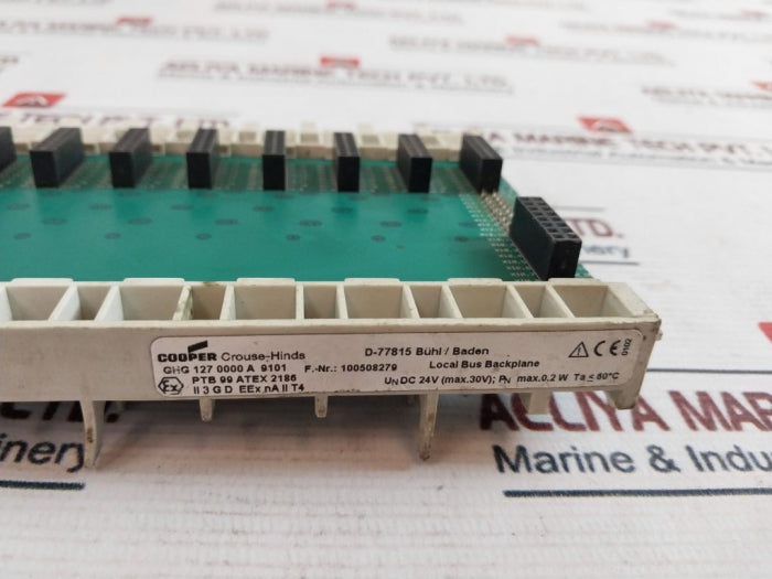 Cooper Ghg 127 0000 A 9101 Local Bus Backplane Pn Max.0.2W Ta 60C 94V-0