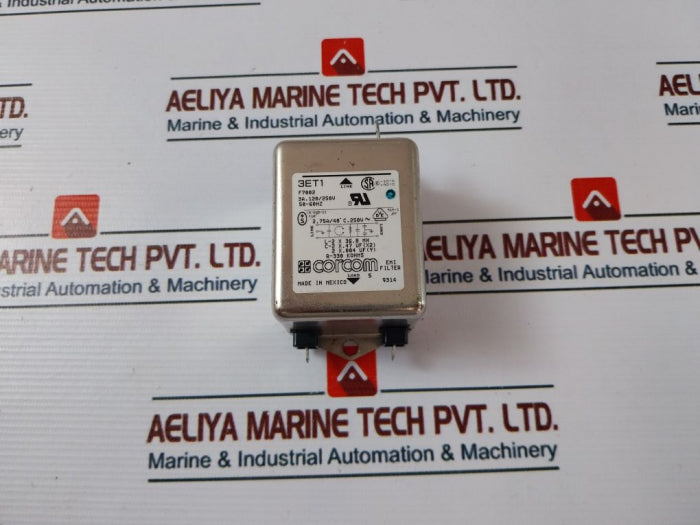 Corcom 3Et1 Emi Filter 3A 120/250V 50/60Hz