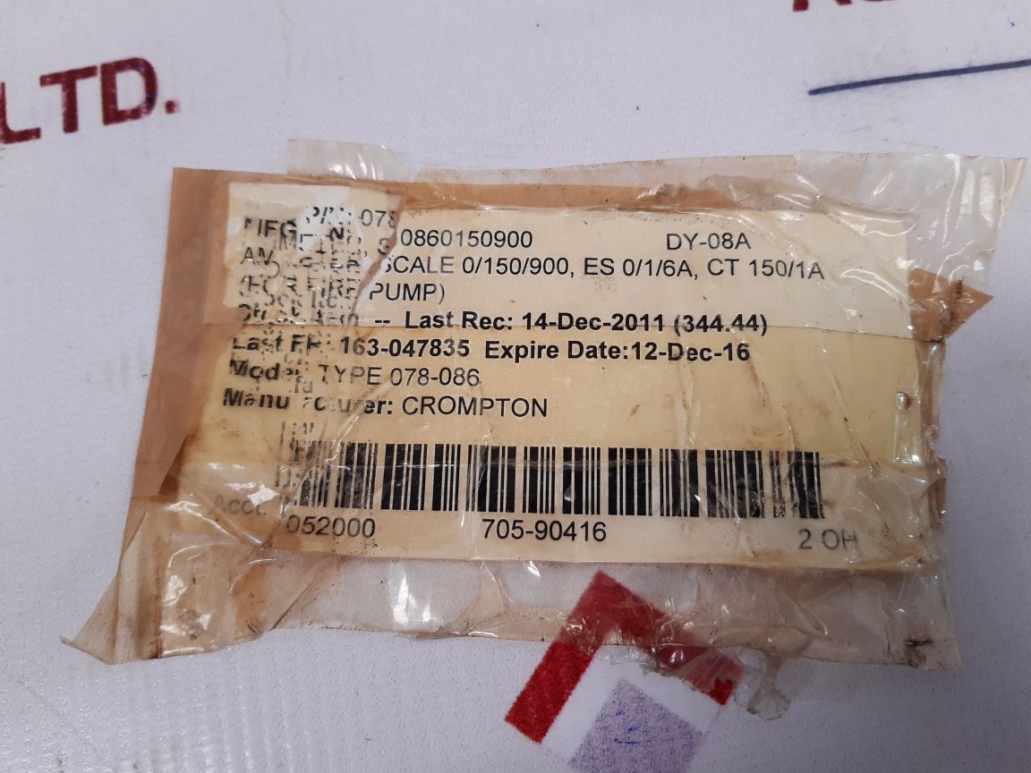 Crompton 078-086 Ammeter 078-086B-lapz-c7