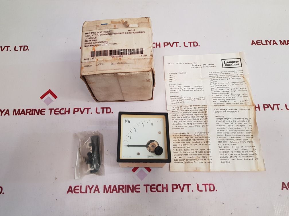 Crompton 243-01Kg watt meter