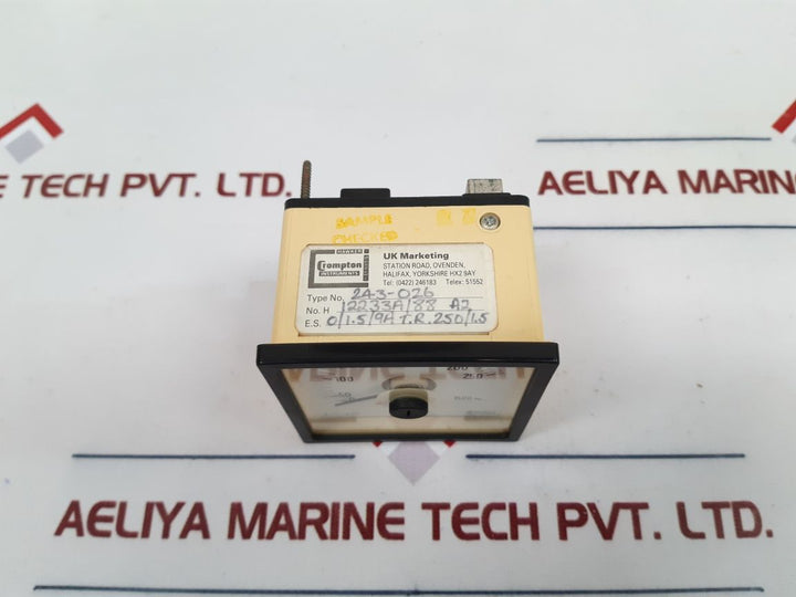 Crompton 243-026 Ammeter 0-250 1500 A