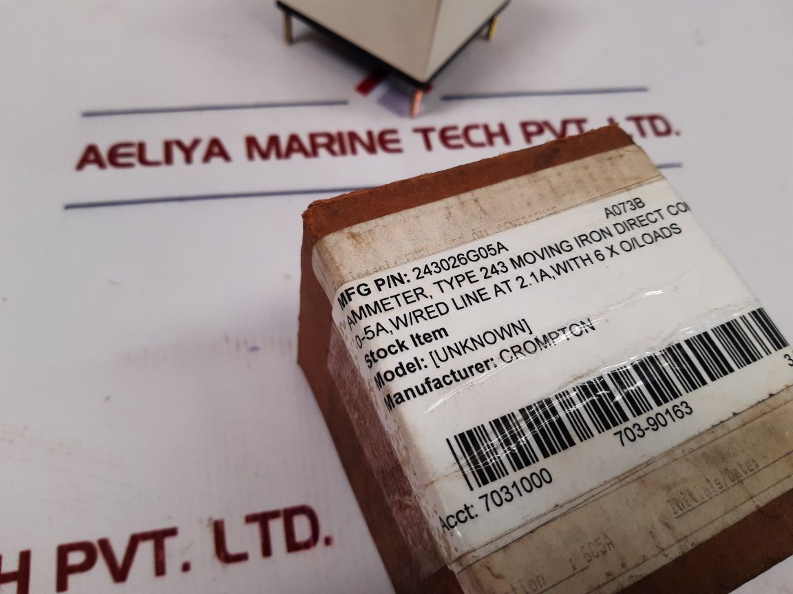 Crompton 243-026G-lsls-sr Ammeter