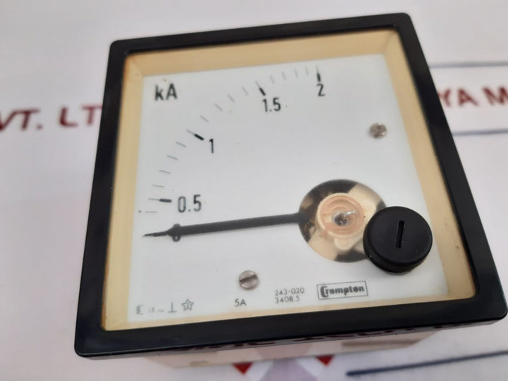 Crompton 243-02Ag Analog Panel Meter 243-020