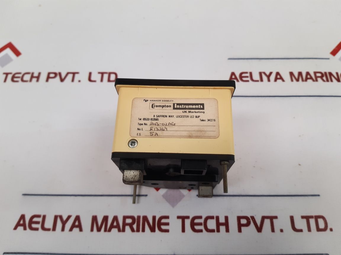 Crompton 243-02Ag Analog Panel Meter 243-020