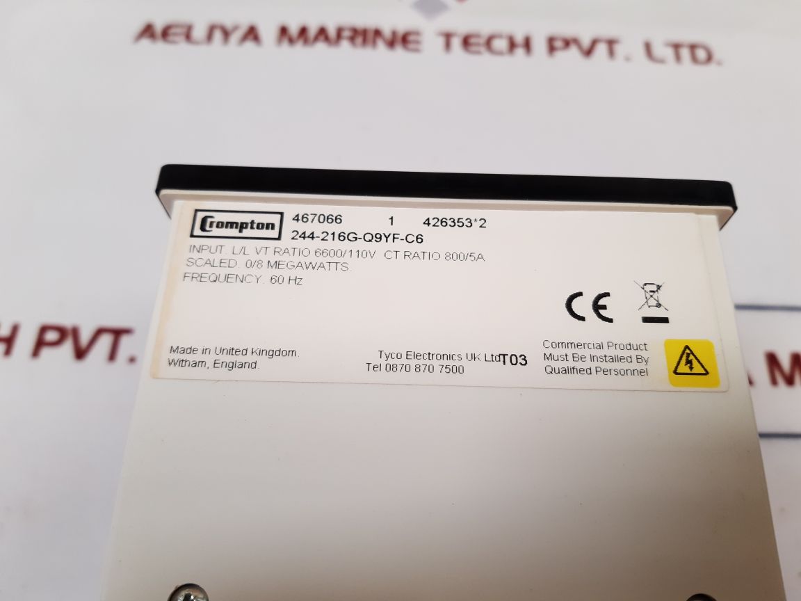Crompton 244-216G Panel Meter 244-216G-q9Yf-c6