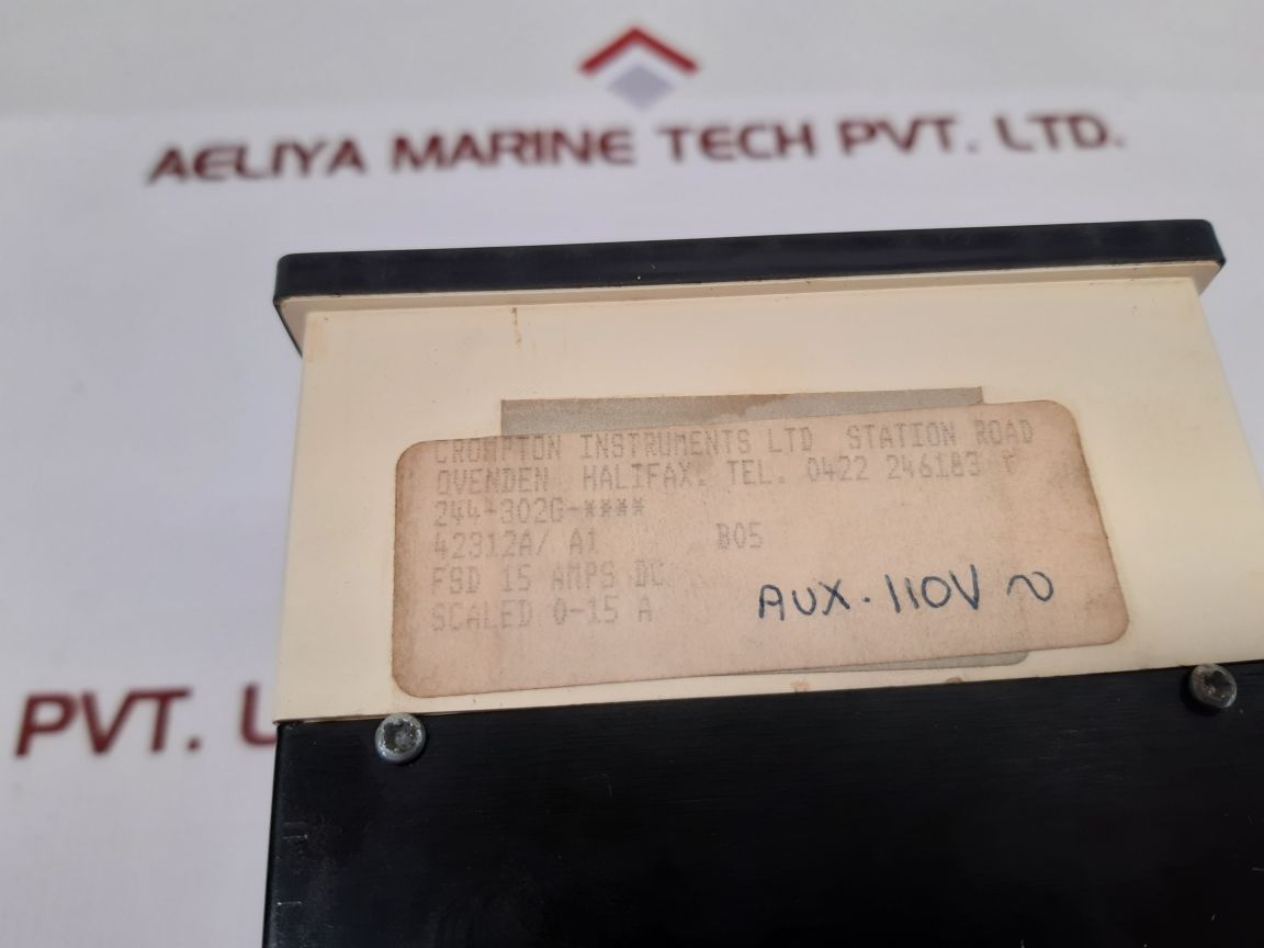 Crompton 244-302G-ndnd-aa-dc Ammeter 0-15 A