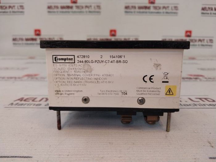 Crompton 244-80Lg-pzuy-c7-4T-br-sq Analog Voltmeter