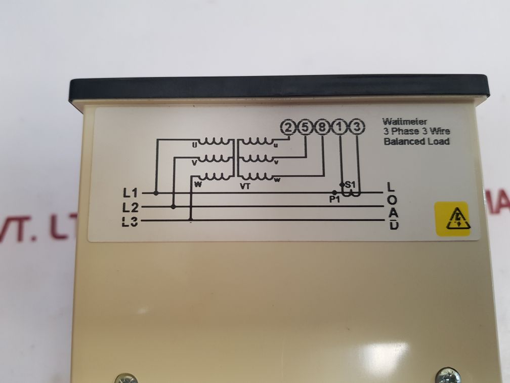 Crompton 244-216G Watt Meter 244216G4Mw 0-4Mw