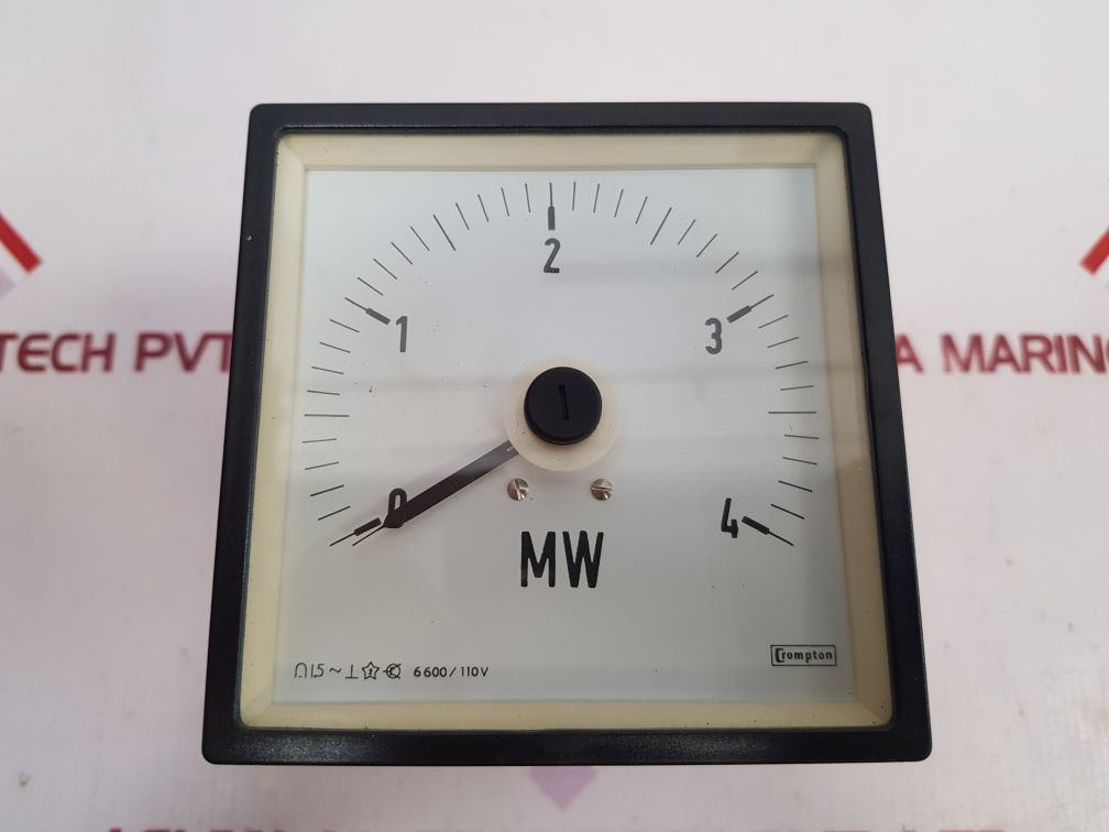 Crompton 244-216G Watt Meter 244216G4Mw 0-4Mw