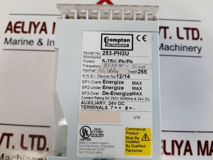 Crompton 253-ph3U Protector Trip Relay 24V Dc