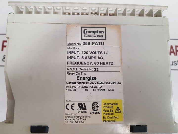 Crompton 256-patu Protector Relay