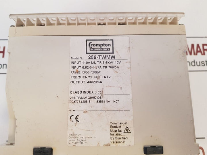 Crompton Paladin 256-twmw Watt Transducer 1000-0-7000Kw