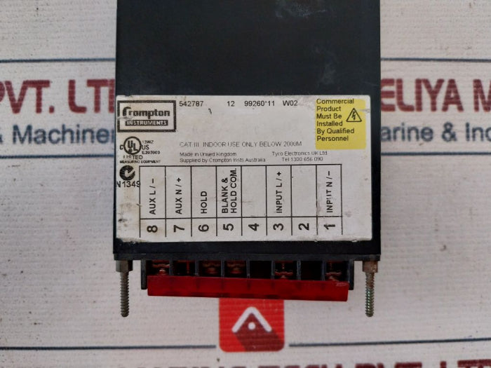 Crompton 262-dgww Voltmeter 240V 50Hz Ac 6Va
