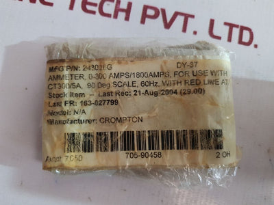 Crompton e243-026a-g-ls-rx-c7-sr ammeter