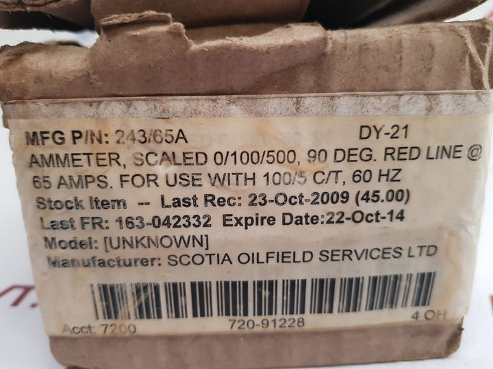 Crompton E243-025A-g-ls-pk-c7-sl Ammeter
