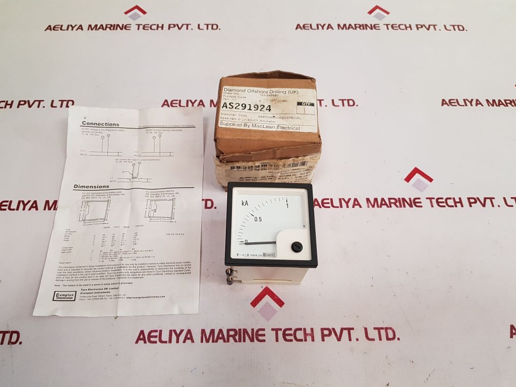 Crompton E243-02A-g-ly-sr-c7 Ammeter