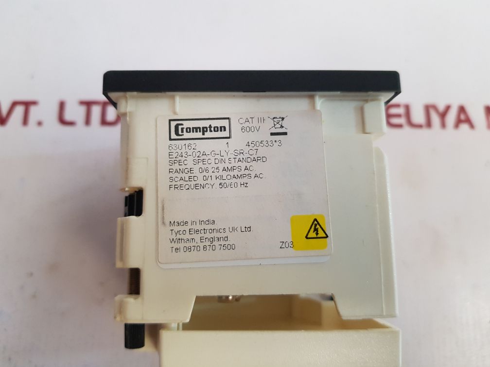 Crompton E243-02A-g-ly-sr-c7 Ammeter