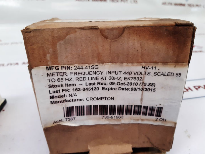 Crompton E244-41S-g-sh-an-an-sl Frequency Meter