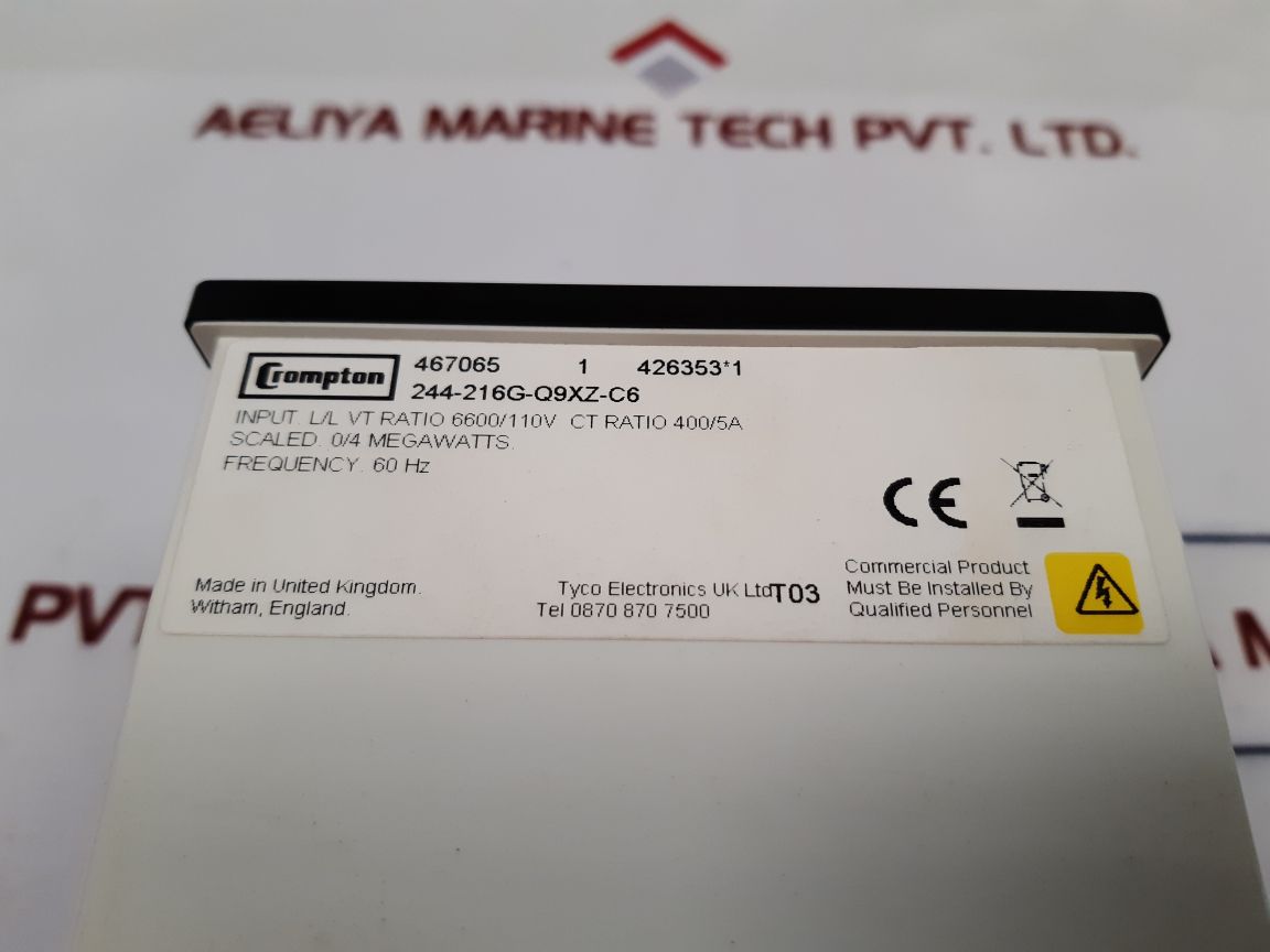 Crompton Instruments 244-216G-q9Xz-c6 Panel Meter