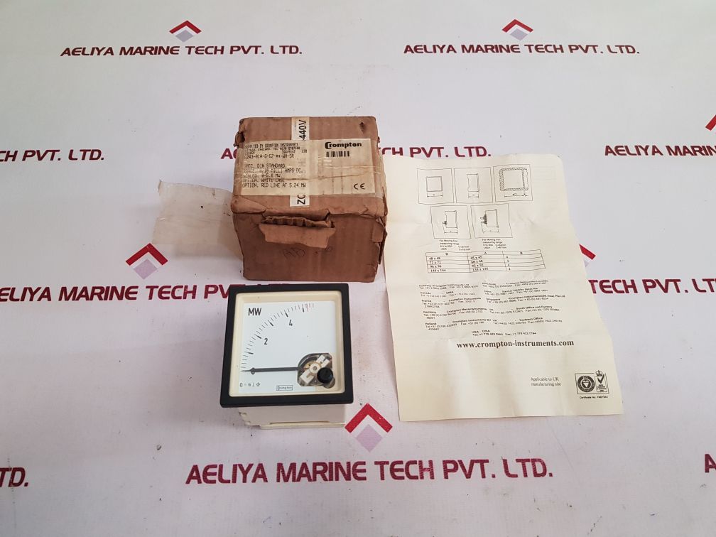 Crompton Instruments E243-01A-g-gz-**-wh-sr Ammeter