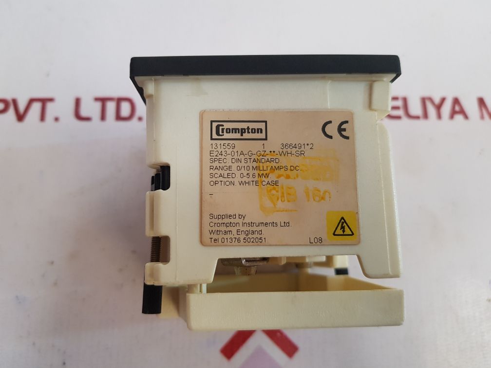 Crompton Instruments E243-01A-g-gz-**-wh-sr Ammeter