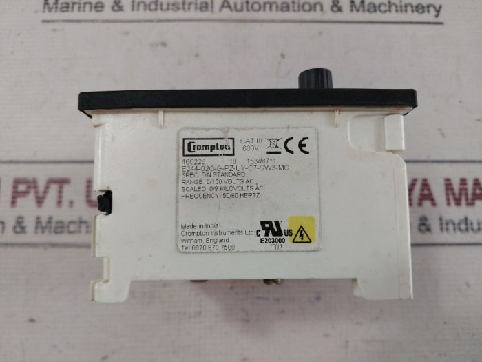 Crompton Instruments E244-02Q-g-pz-uy-c7-sw3-mg Analogue Panel Meter