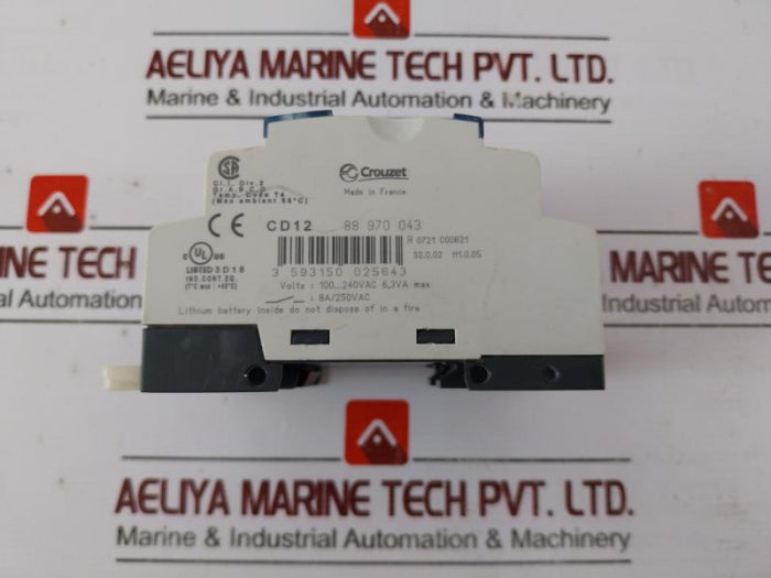 Crouzet Cd12 Millenium 3 Programmable Logic Controller 88970043 8A/250Vac