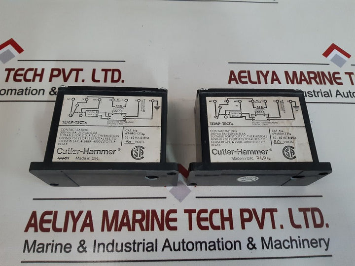 Cutler-hammer 69400H314 Thermistor Control Unit 300 Vac 8A