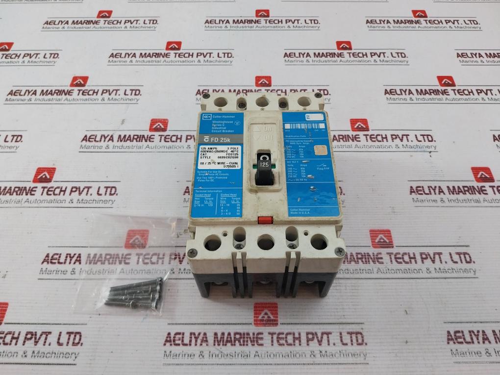 Cutler-hammer Fd3125 3-pole Circuit Breaker Series C 125Amp