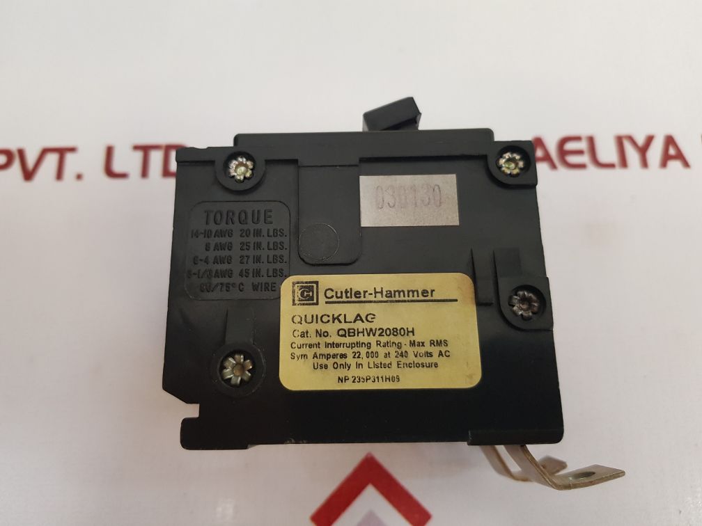 Cutler-hammer Qbhw2080H 2-pole Circuit Breaker