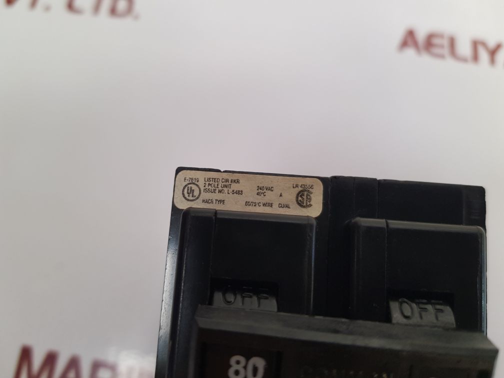 Cutler-hammer Qbhw2080H 2-pole Circuit Breaker