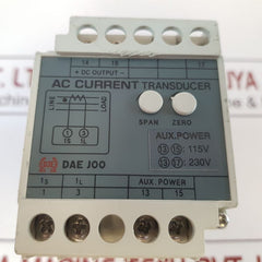Dae Joo Dt-1A-a8Ab Ac Current Transducer Dc 4-20Ma Ac 115/230V