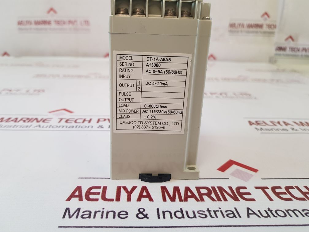 Dae Joo Dt-1A-a8Ab Ac Current Transducer Dc 4-20Ma Ac 115/230V