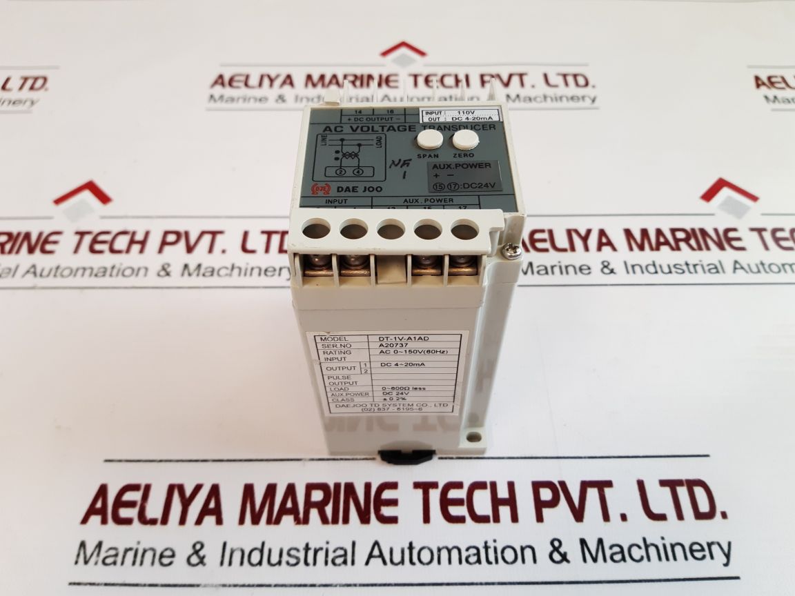 Dae Joo Dt-1V-a1Ad Ac Voltage Transducer Dc 4-20Ma Dc 24V