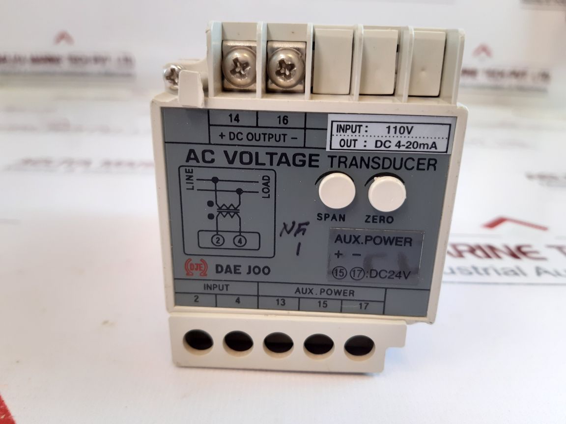 Dae Joo Dt-1V-a1Ad Ac Voltage Transducer Dc 4-20Ma Dc 24V