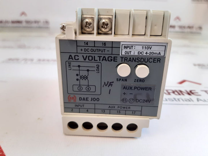 Dae Joo Dt-1V-a1Ad Ac Voltage Transducer Dc 4-20Ma Dc 24V