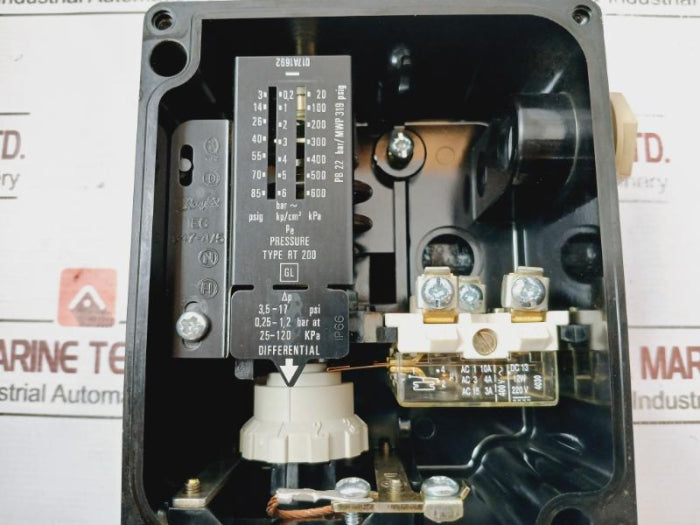 Danfoss 017a1692 Pressure Switch Rt 200 3,5-17 Psi/0,25-1,2 Bar Ip66