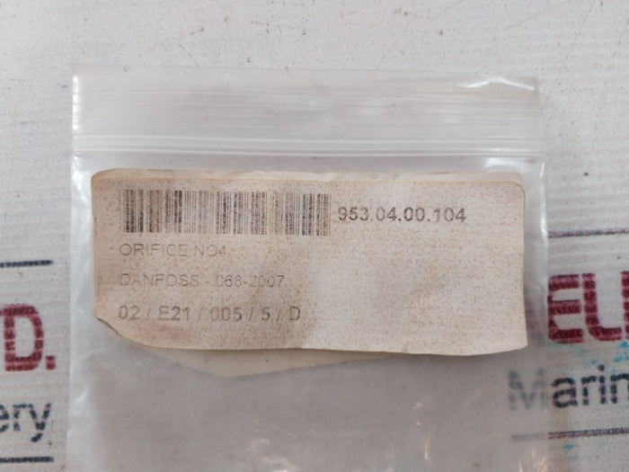 Danfoss 068-2007 Thermostatic Expansion Valves Orifice