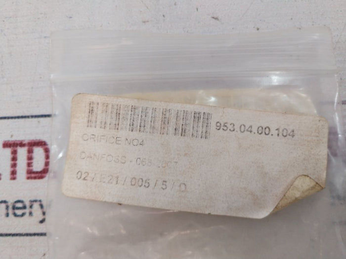 Danfoss 068-2007 Thermostatic Expansion Valves Orifice