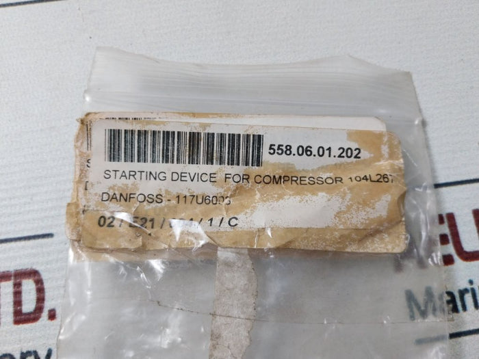 Danfoss 117U6003 Starting Relay For Compressor 104L267